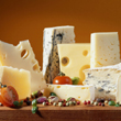 A tempting selection of cheese on a cheese board